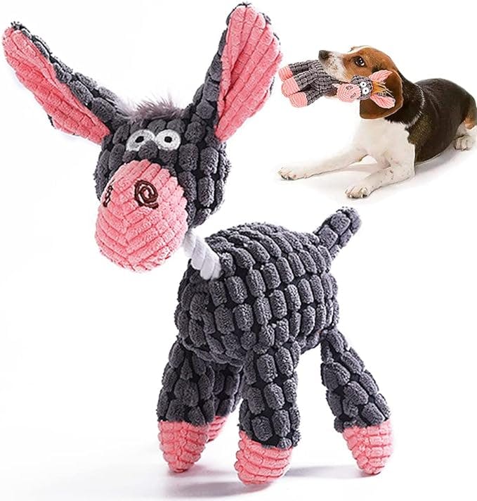 Donkey Soft Dog Toys for Small Medium Dogs Squeaky Dog Toys Plush Puppy Toy